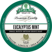 Stirling Soap Co Stirling Soap Co. Eucalyptus Mint Shaving Collection Shaving Set Light Gray Shaving Soap 5.8oz