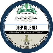 Stirling Soap Co Stirling Soap Co. Deep Blue Sea Shaving Collection Shaving Set Dark Slate Gray Shaving Soap 5.8oz