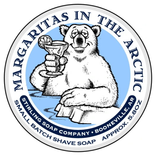 Stirling Soap Co Stirling Soap Co. Margaritas in the Arctic Shaving Collection Shaving Set Powder Blue Shaving Soap 5.8oz
