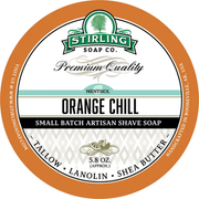 Stirling Soap Co Stirling Soap Co. Orange Chill Shaving Collection Shaving Set Light Gray Shaving Soap 5.8oz