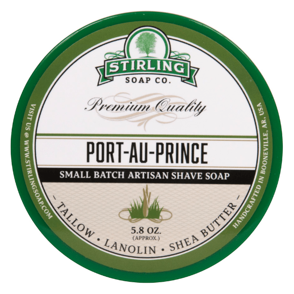 Stirling Soap Co Stirling Soap Co. Port-au-Prince Shaving Collection Shaving Set Light Gray Shaving Soap 5.8oz