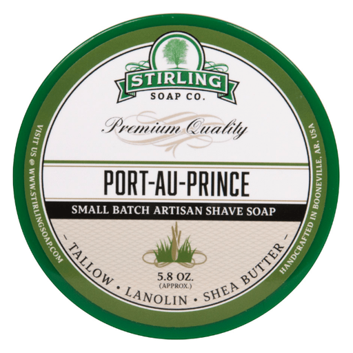 Stirling Soap Co Stirling Soap Co. Port-au-Prince Shaving Collection Shaving Set Light Gray Shaving Soap 5.8oz
