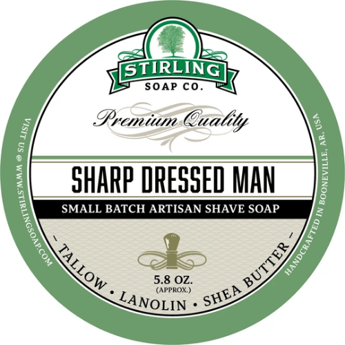 Stirling Soap Co Stirling Soap Co. Sharp Dressed Man Shaving Collection Shaving Set Slate Gray Shaving Soap 5.8oz