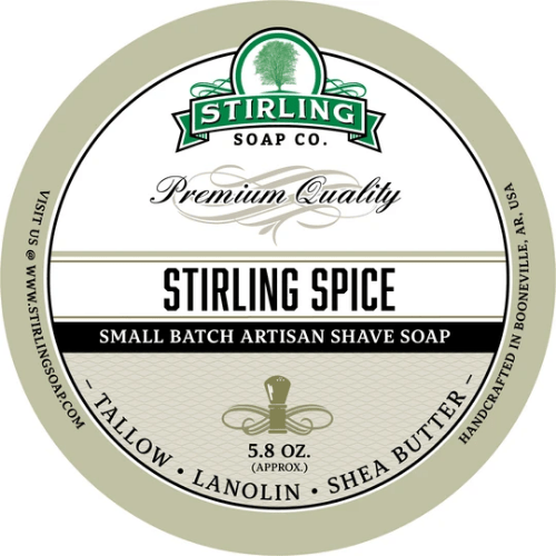 Stirling Soap Co Stirling Soap Co. Stirling Spice Shaving Collection Shaving Set Gray Shaving Soap 5.8oz