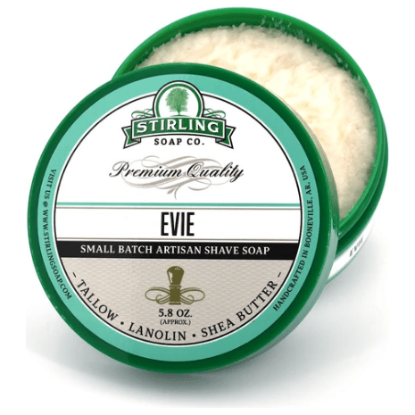Stirling Soap Co Stirling Soap Co. Evie Shaving Collection Shaving Set Light Gray Shaving Soap 5.8oz