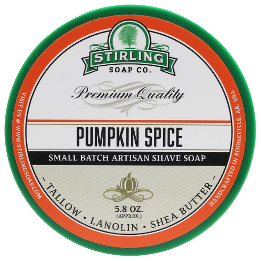 Stirling Soap Co Stirling Soap Co. Pumpkin Spice Shaving Collection Shaving Set Dark Slate Gray Shaving Soap 5.8oz