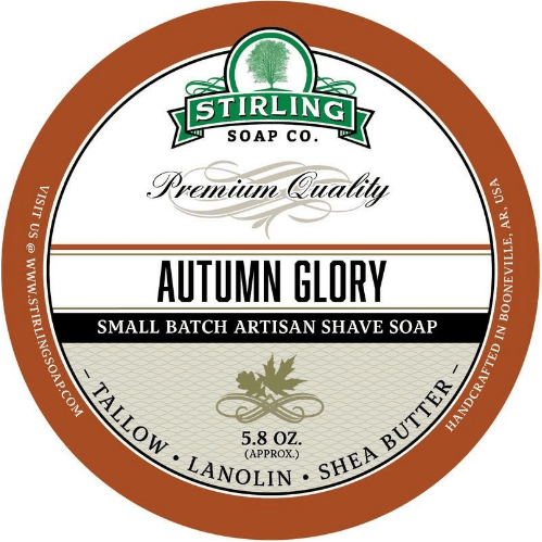 Stirling Soap Co Stirling Soap Co. Autumn Glory Shaving Collection Shaving Set Light Gray Shaving Soap 5.8oz