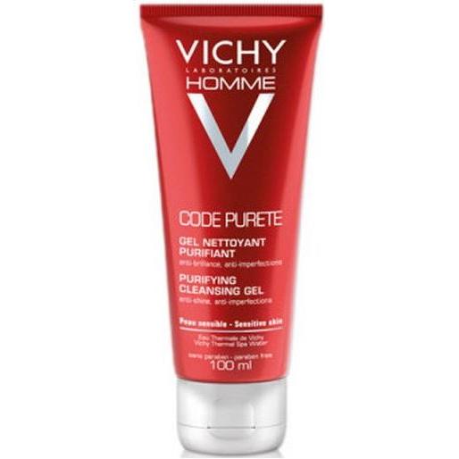Vichy Vichy Homme Code Purete Purifying Gel Cleanser 100 ml Facial Cleanser Brown