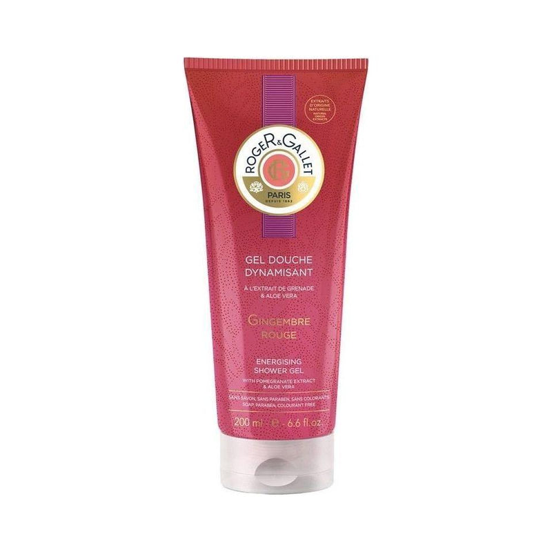 Roger & Gallet Roger & Gallet Gingembre Energising Rouge Shower Gel 6.6 oz Shower Gel Maroon