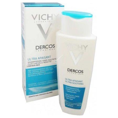Vichy Vichy Dercos Ultra Soothing Shampoo for Dry Hair 200ml Shampoo Light Gray