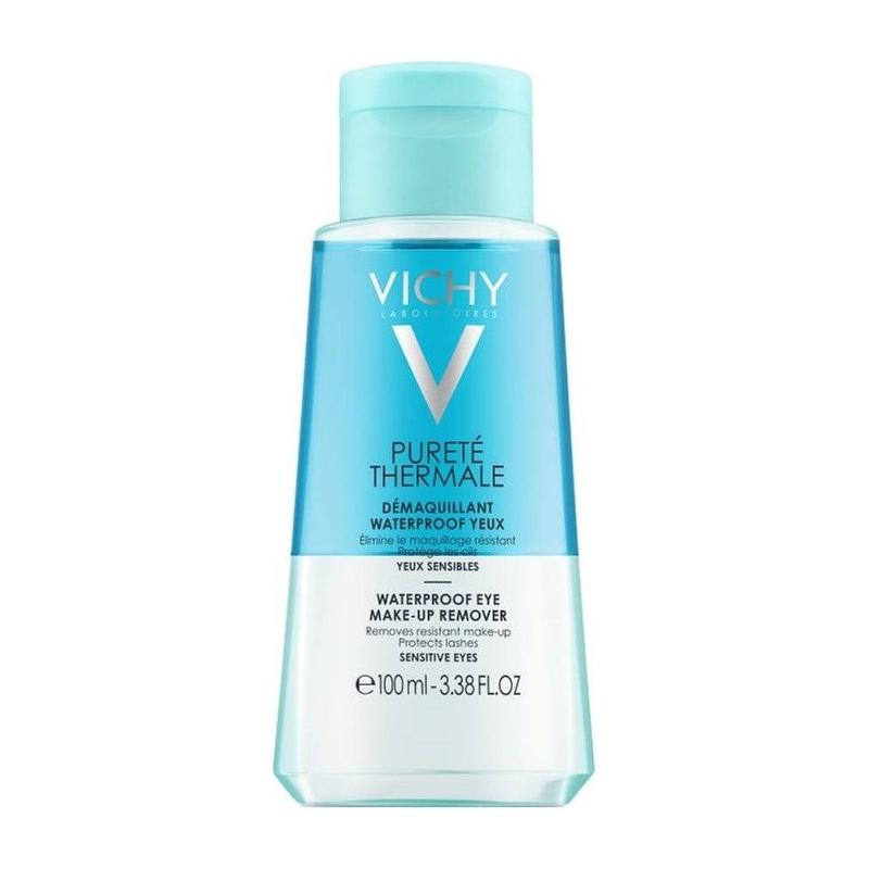 Vichy Vichy Purete Thermale Waterproof Eye Make-Up Remover 100 ml Eye Make-Up Remover Powder Blue