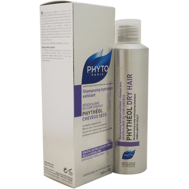 Phyto Phyto Phytheol Moisturizing Scalp Exfoliating Shampoo for Dry Hair 6.7 oz Shampoo Gray