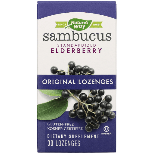 Nature's Way Nature's Way Sambucus Standarized Elderberry Lozenges 30ct Dietary Supplements Beige