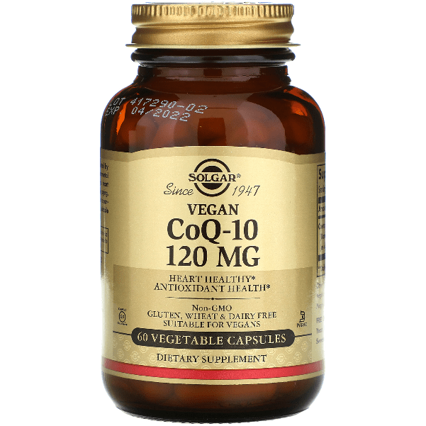 SOLGAR Solgar CoQ-10 60mg 60 Vegetable Capsules Vitamins & Supplements Tan