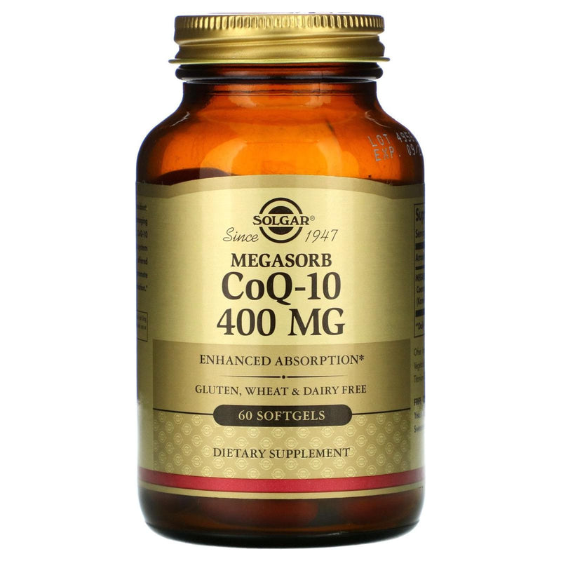 SOLGAR Solgar Megasorb CoQ-10 400mg 30 Softgels Dietary Supplements Dark Khaki