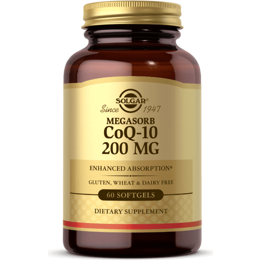 SOLGAR Solgar Megasorb CoQ-10 200 mg 60 Softgels Dietary Supplements Dark Khaki