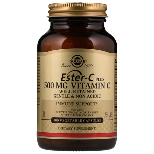 SOLGAR Solgar Ester-C? Plus Vitamin C 500 mg 100 Vegetable Capsules Vitamin C Supplement Dark Khaki