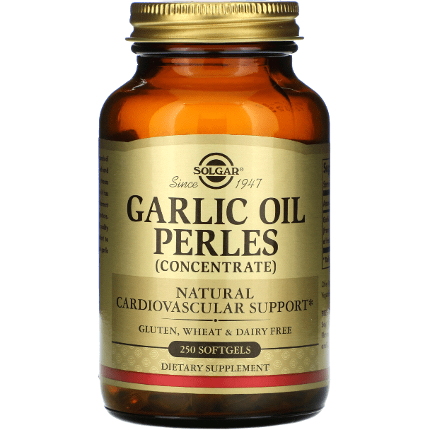 SOLGAR Solgar Garlic Oil Perles 250 Softgels (Reduced Odor) Dietary Supplements Sienna