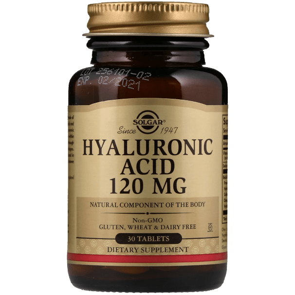 SOLGAR Solgar Hyaluronic Acid Tablets, 120 mg, 30 Count Dietary Supplements Dark Khaki