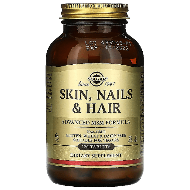 SOLGAR Solgar Skin Nails and Hair 120 Tablets Vitamins & Supplements Pale Goldenrod