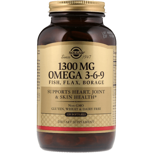 SOLGAR Solgar 1300 mg Omega 3-6-9 120 Softgels Dietary Supplements Dark Khaki