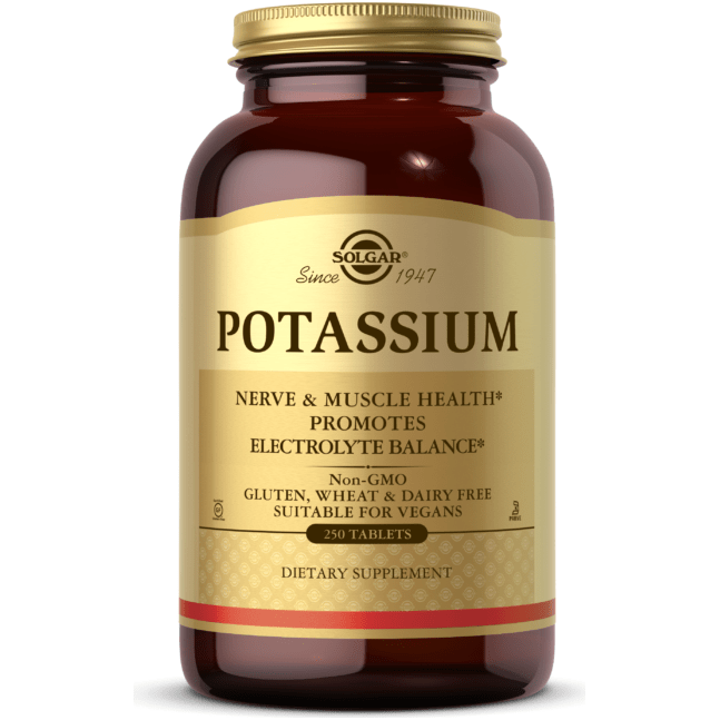 SOLGAR Solgar Potassium 100 Tablets Potassium Supplement Dark Khaki