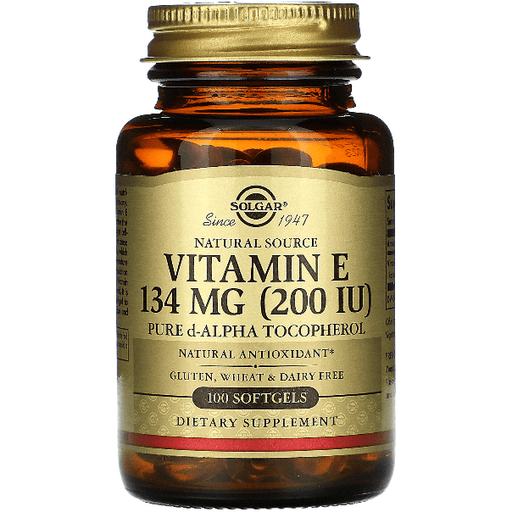 SOLGAR Solgar Vitamin E 200 IU 100 Alpha Softgels Vitamins & Supplements Tan