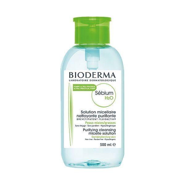 Bioderma Bioderma Sebium H2o Micellar Water Pump Reverse 500ml Micellar Water Lavender