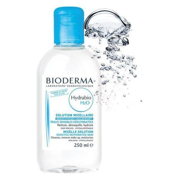 Bioderma Bioderma Hydrabio H2O Micelle Solution for Dehydrated & Sensitive Skin - 8.4 fl oz Facial Cleanser Steel Blue
