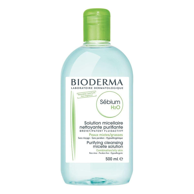 Bioderma Bioderma Sebium H2O Micelle Solution, Combination or Oily Skin, 16.91 Oz Skin Care Solution Light Gray