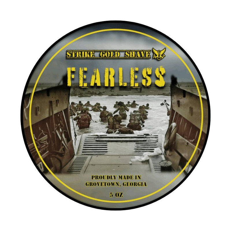 Strike Gold Shave Strike Gold Shave Fearless Shaving Collection Shaving Set Dim Gray Shaving Soap 5 oz