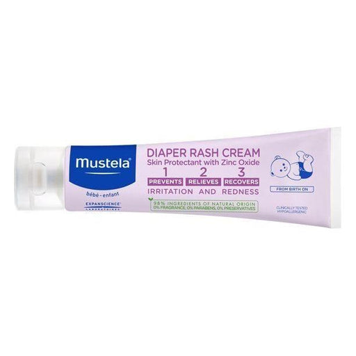 Mustela Mustela Diaper Rash Cream 123 with Zinc Oxide 3.8 oz Diaper Rash Cream Light Gray