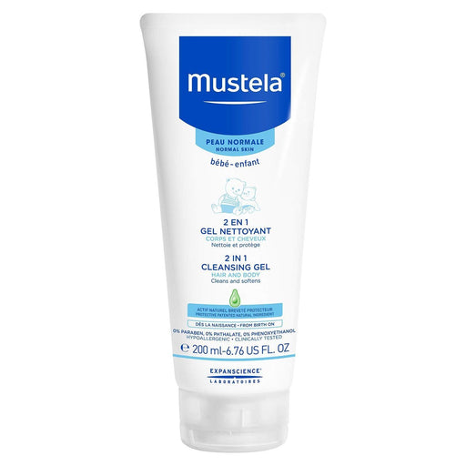 Mustela Mustela 2-in-1 Cleansing Gel  6.76 Oz Cleansing Gel Royal Blue