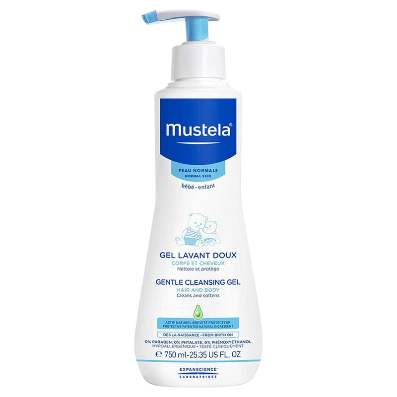 Mustela Mustela Gentle Cleansing Gel Hair And Body 25.35 Fl Oz Body and Hair Cleansing Gel Steel Blue