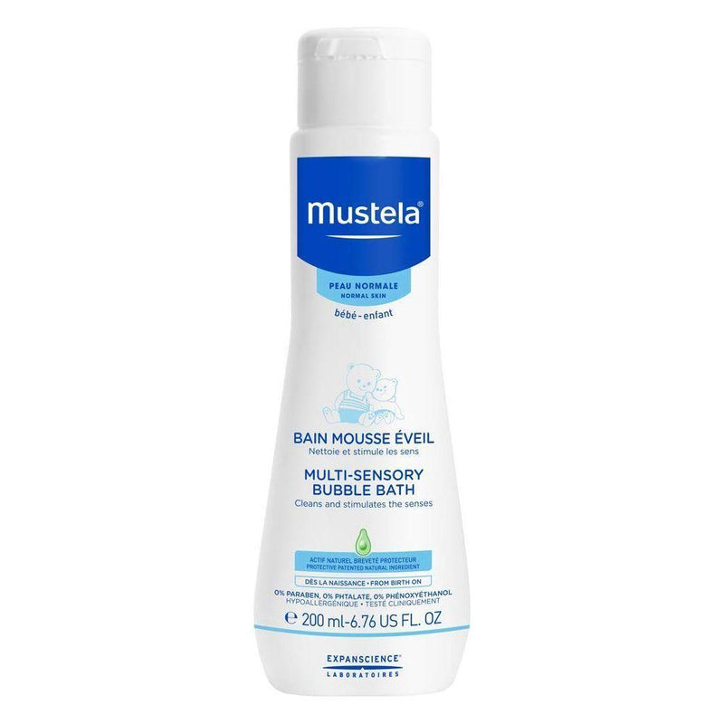 Mustela Mustela Multi-Sensory Bubble Bath For Normal Skin 6.76 Oz. Bubble Bath Steel Blue