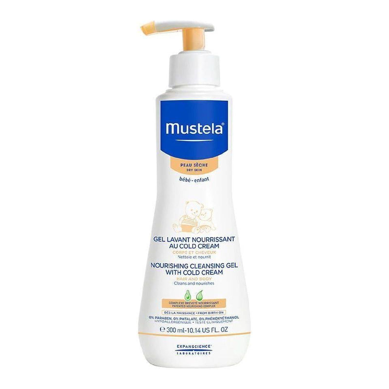 Mustela Mustela Nourishing Cleansing Gel With Cold Cream 10.14 Oz Cleansing Gel Beige