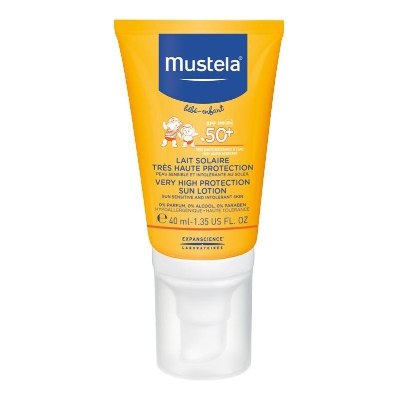 Mustela Mustela Baby / Child Face Milk SPF 50+ 40 ml Baby/Child Sunscreen White Smoke