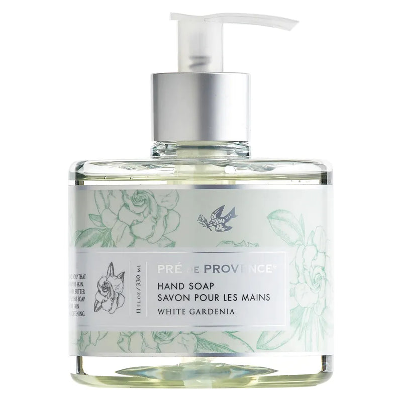 Pre De Provence Pre de Provence White Gardenia Liquid Hand Soap 11 oz Liquid Hand Soap Light Gray