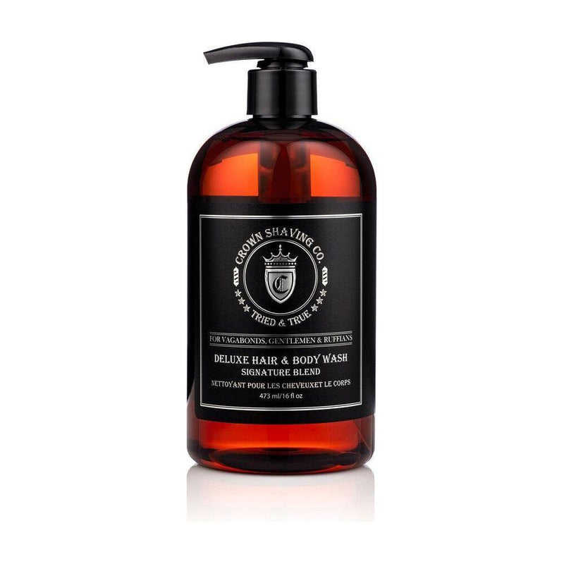 Crown Shaving Co. Crown Shaving Co. Deluxe Hair & Body Wash Signature Blend 16 Oz Bath & Body Tan