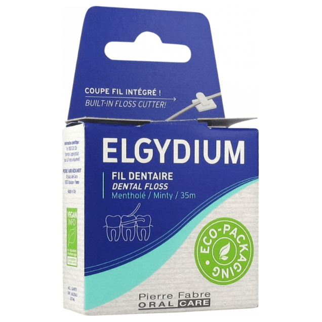 Elgydium Elgydium menthol waxed dental floss 35 m Dental Floss Dark Slate Blue