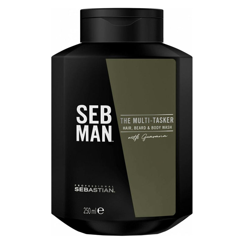 Sebastian Sebastian Professional Seb Man The Multi-tasker(3 In 1 Wash) Shampoo 250ml Shampoo Black