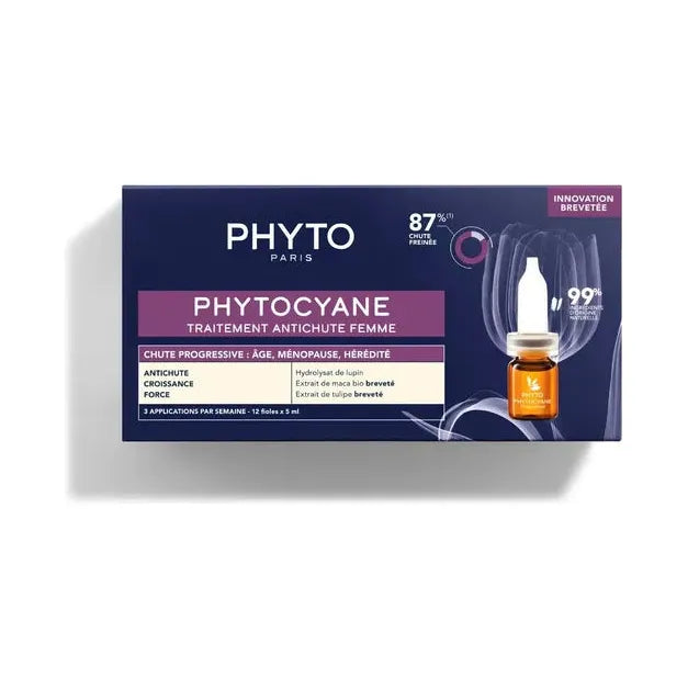 Phyto Phyto PhytoCyane Progressive Anti-Hair Loss Treatment 12 x 5ml Hair Loss Treatment Dark Slate Gray