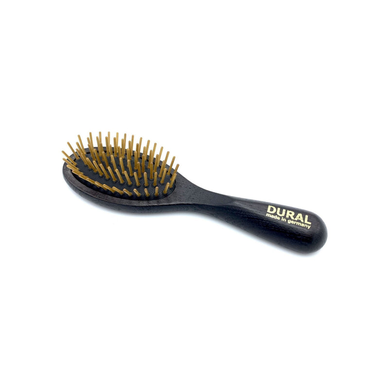 Dural Dural hair Brush For Styling & Care Rubber Cushion With Wooden Pins Ash Wood Hair Brush Dark Slate Gray