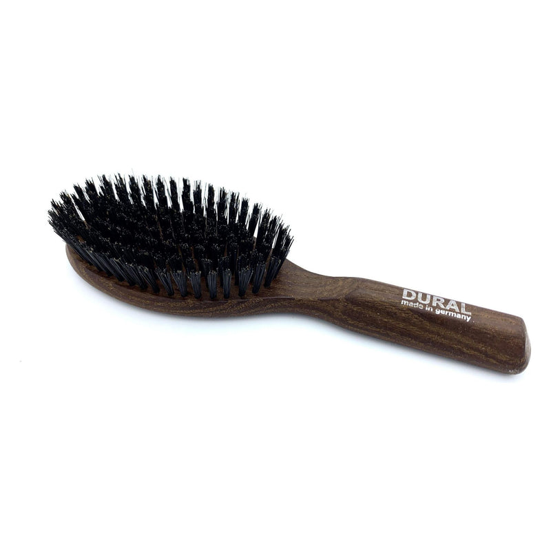 Dural Dural Hair Brush 9 Rows Thermo Ash Wood Boar Bristles Hair Brush Black
