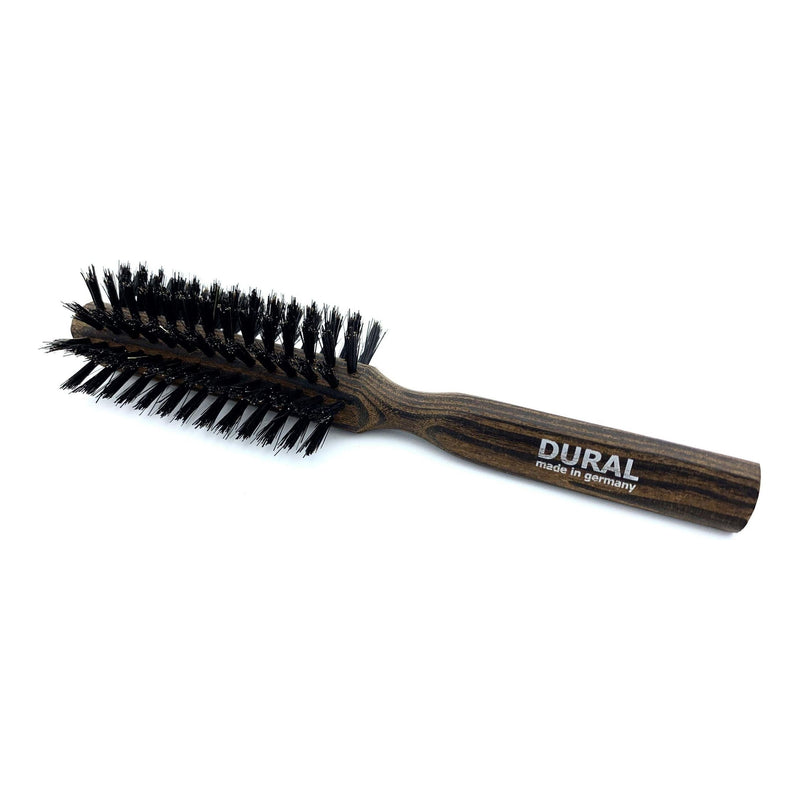 Dural Dural Hair Brush Half-Round Thermo Ash wood Boar Bristles Hair Brush Black