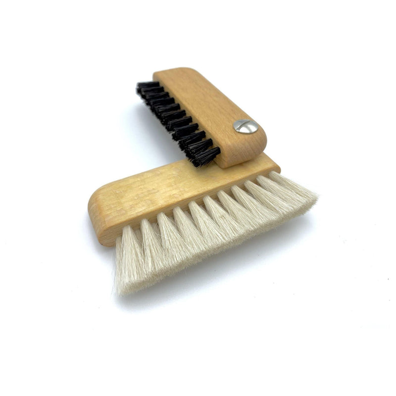 Dural Dural Pc + Car Brush Beech Wood Natural Bristles/Goats Hair Cleaning Brush Tan