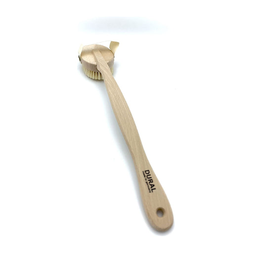 Dural Dural Bath Brush Pure Natural Bristles Plain Wood Bath Brush Light Gray