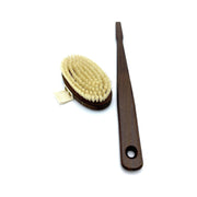 Dural Dural Bath Brush Pure Natural Bristles Ash Wood Bath Brush Pale Goldenrod