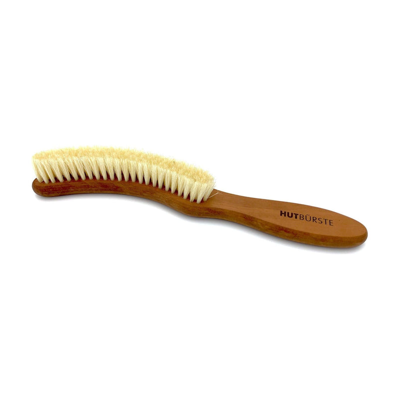 Dural Dural Hat Brush Light Natural Bristles Pear Wood Hat Brush Saddle Brown