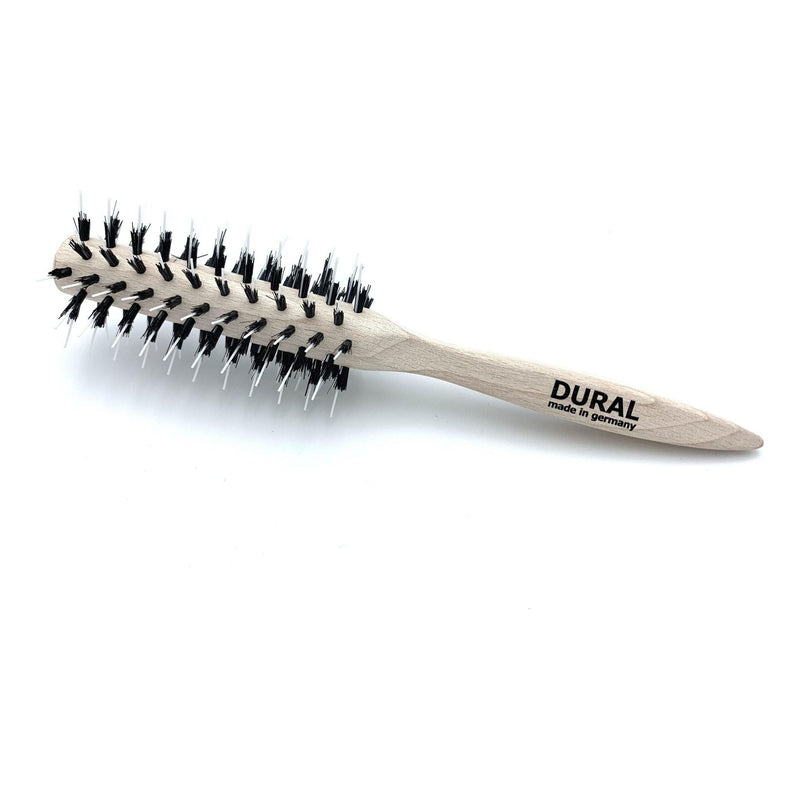 Dural Dural Pin Styler hair Brush for Styling & Care Boar Bristler & White Nylon pin beech Wood Hair Brush Gray